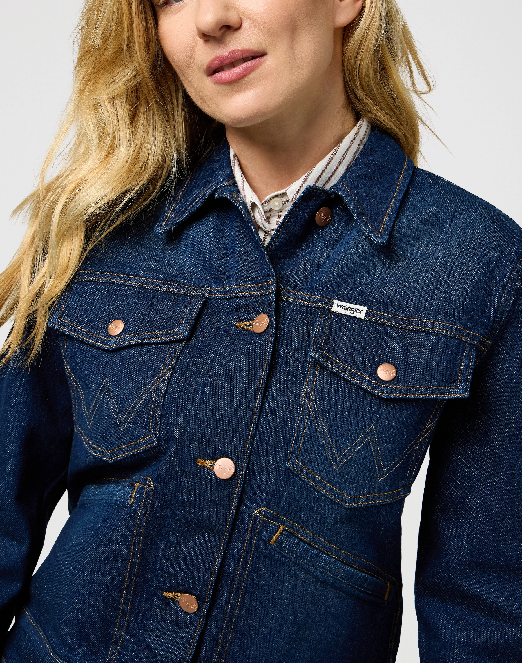 Wrangler - HERITAGE JACKET / WHIRLPOOL - Női dzseki