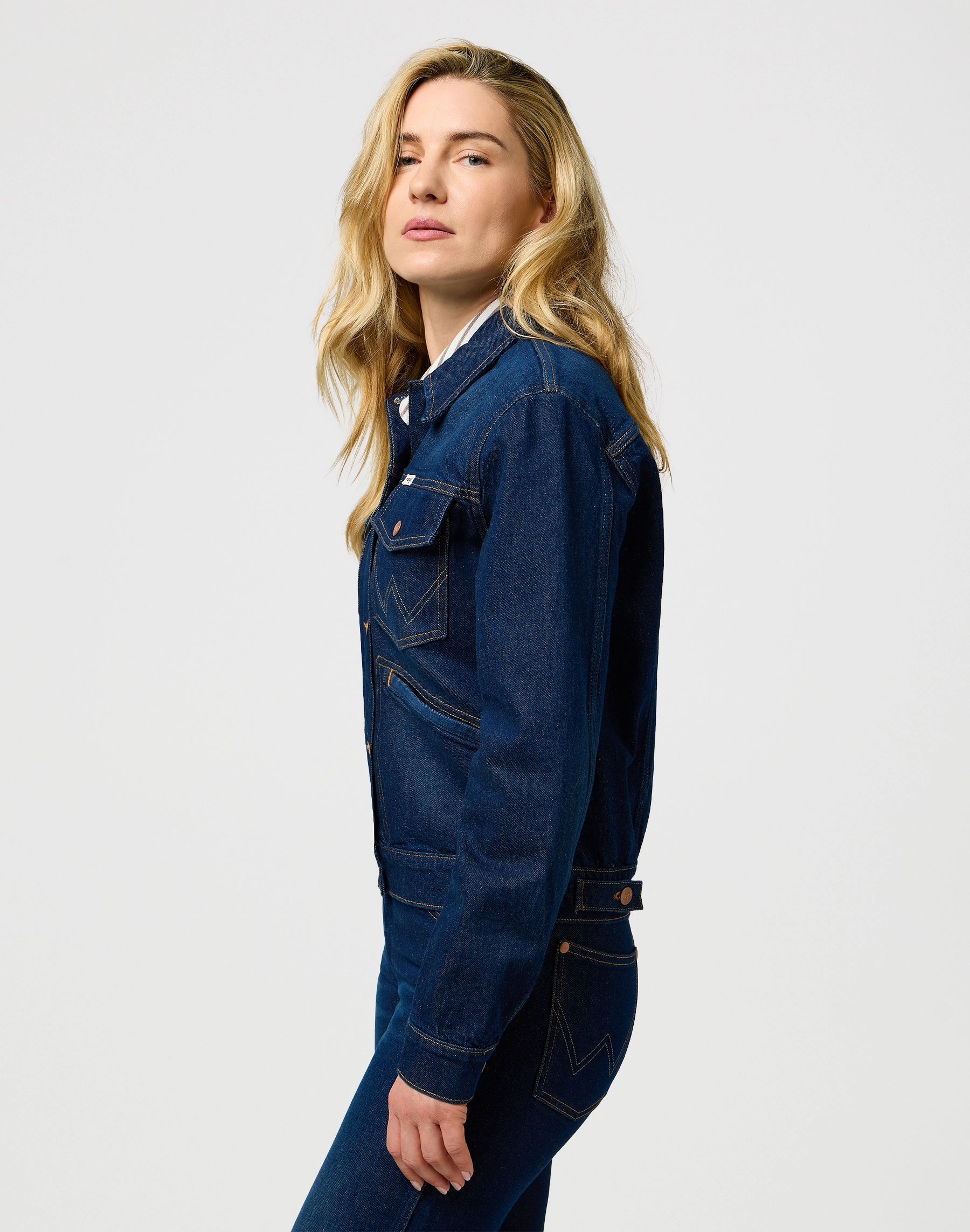 Wrangler - HERITAGE JACKET / WHIRLPOOL - Női dzseki