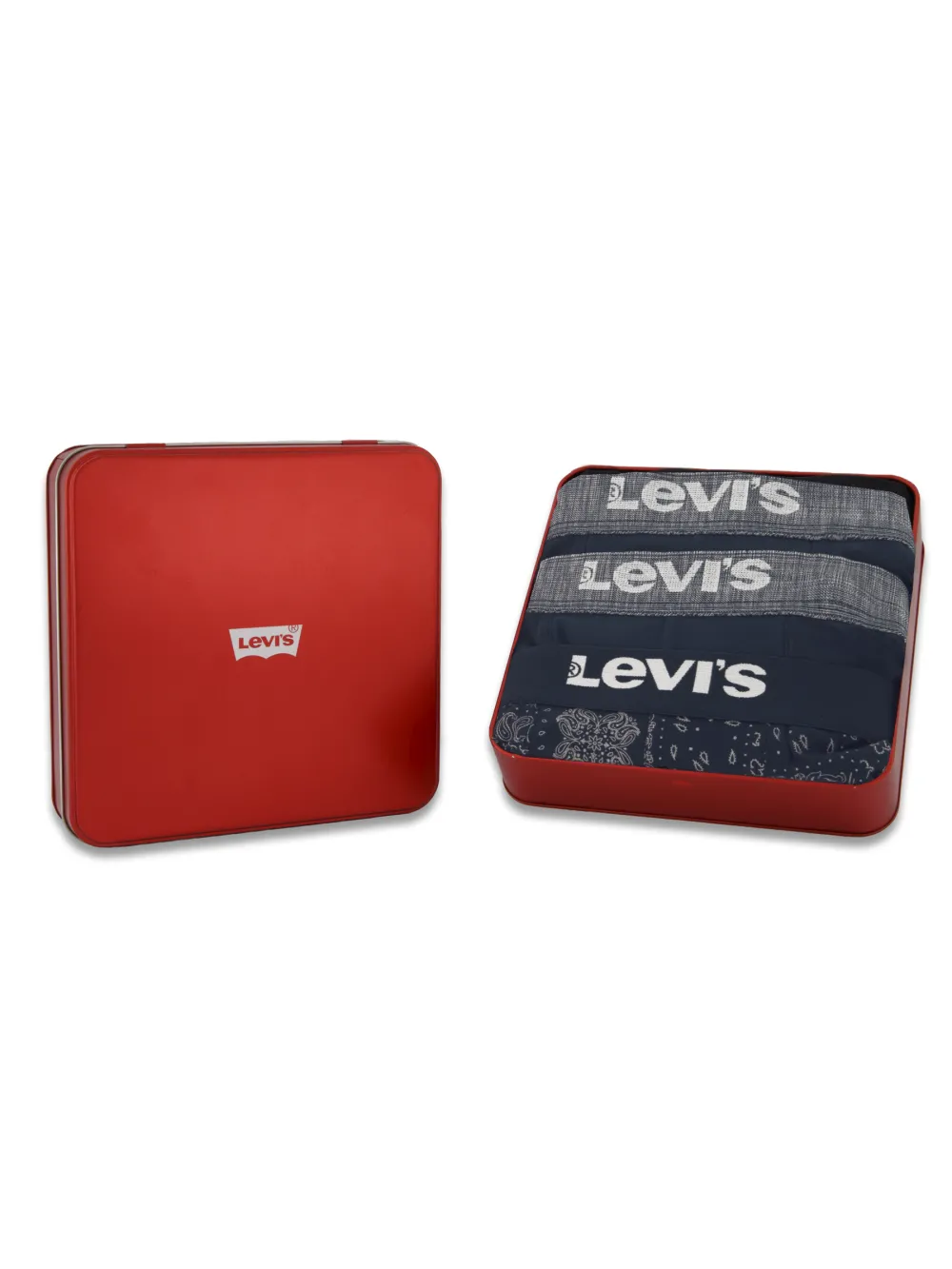 Levi's - Ajándékcsomag Fém dobozban - Férfi boxeralsó szett - 3 db