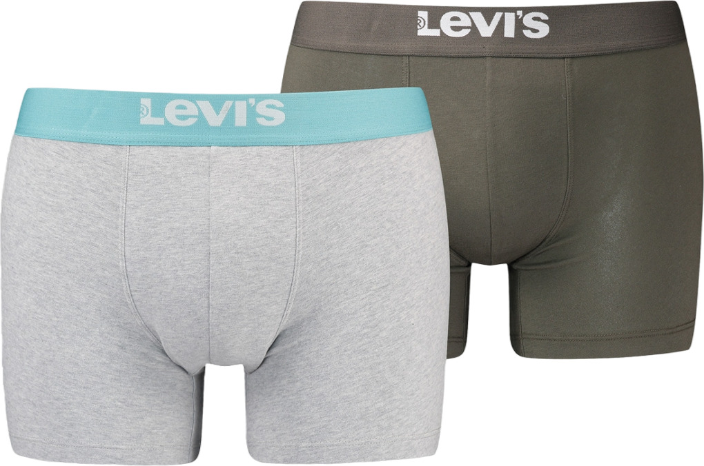 Levi's - Solid Basic Organic - Férfi boxeralsó szett - 2 db