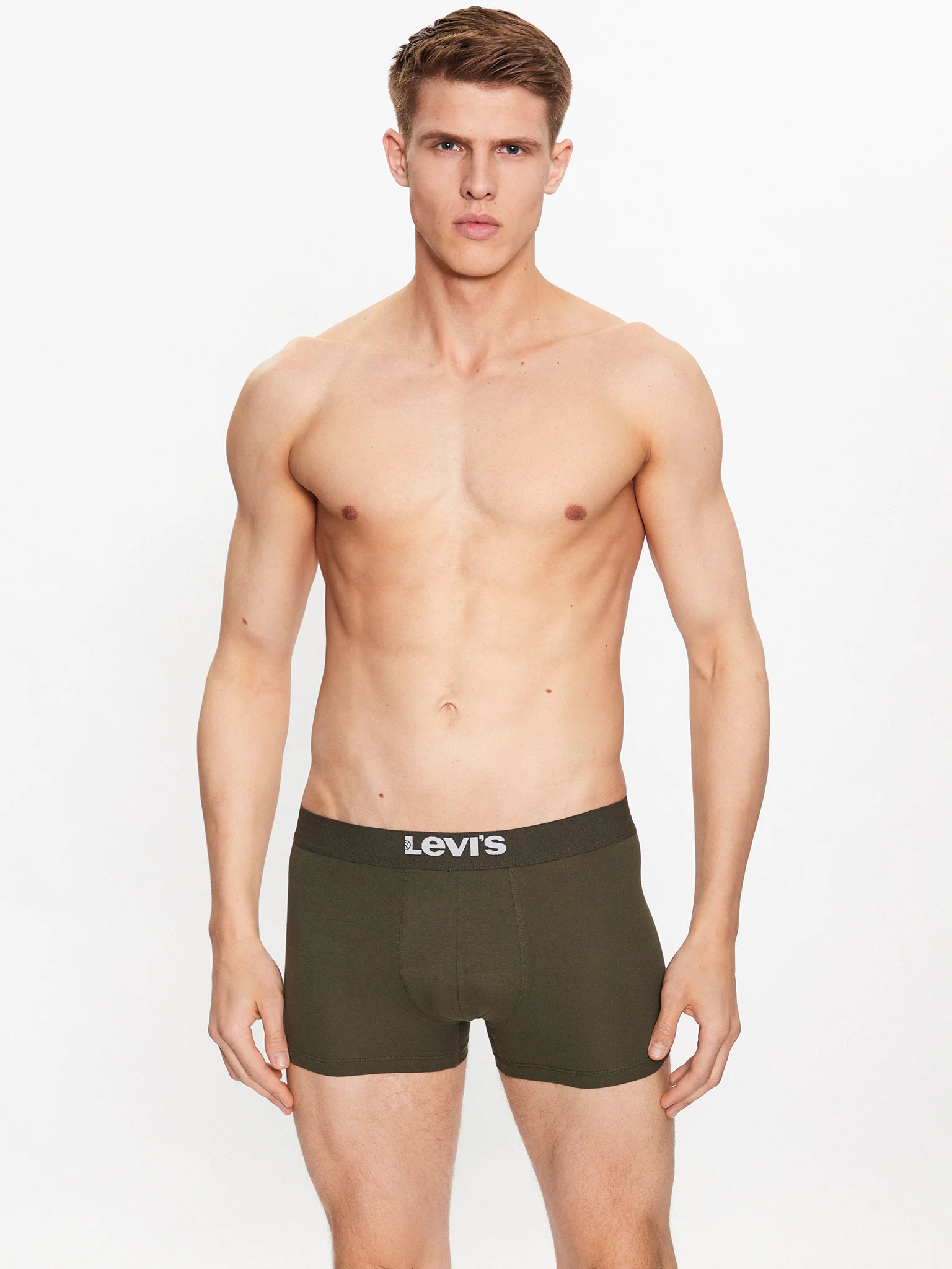 Levi's - Solid Basic Organic Trunk - Férfi boxeralsó szett - 2 db