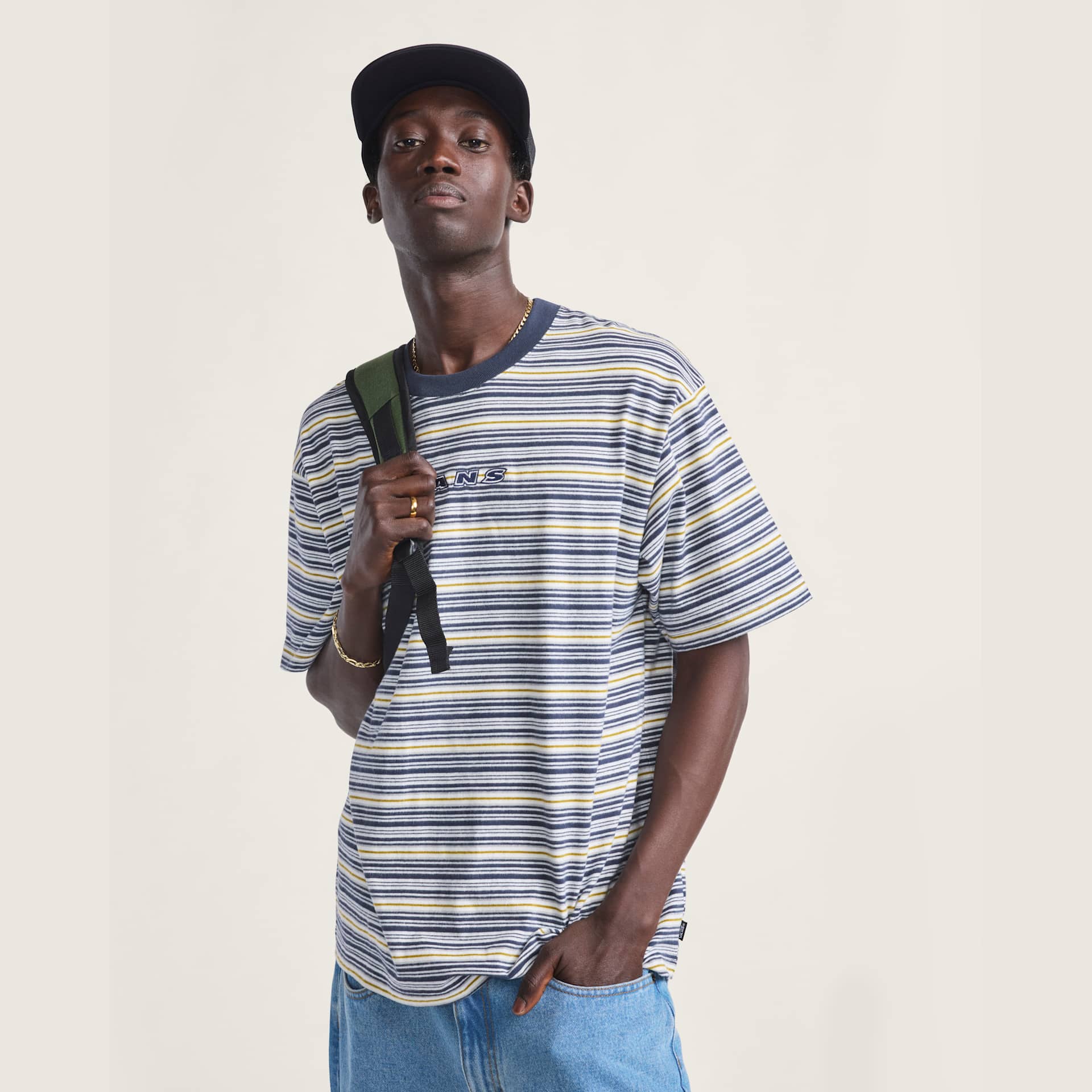 Vans - Cameron Stripe Knit - Férfi póló