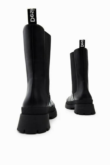 Desigual - Chelsea High Lettering - Női bakancs