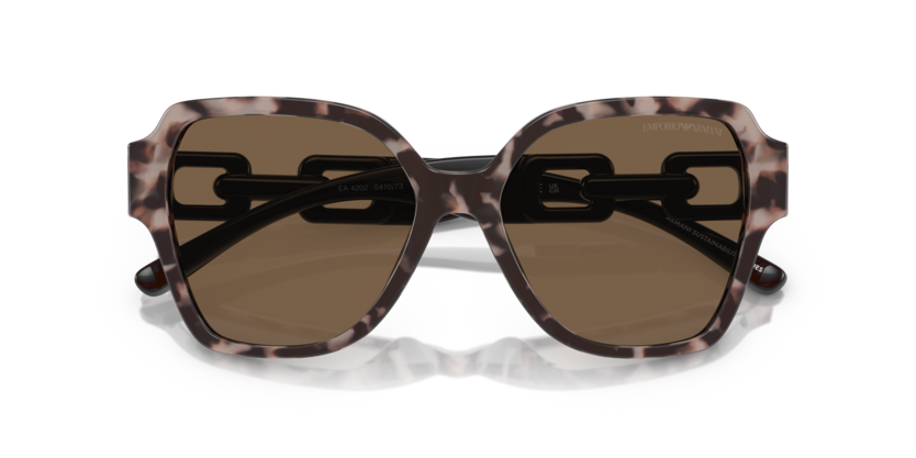Emporio Armani napszemüveg - Shiny Pink Havana / Dark Brown
