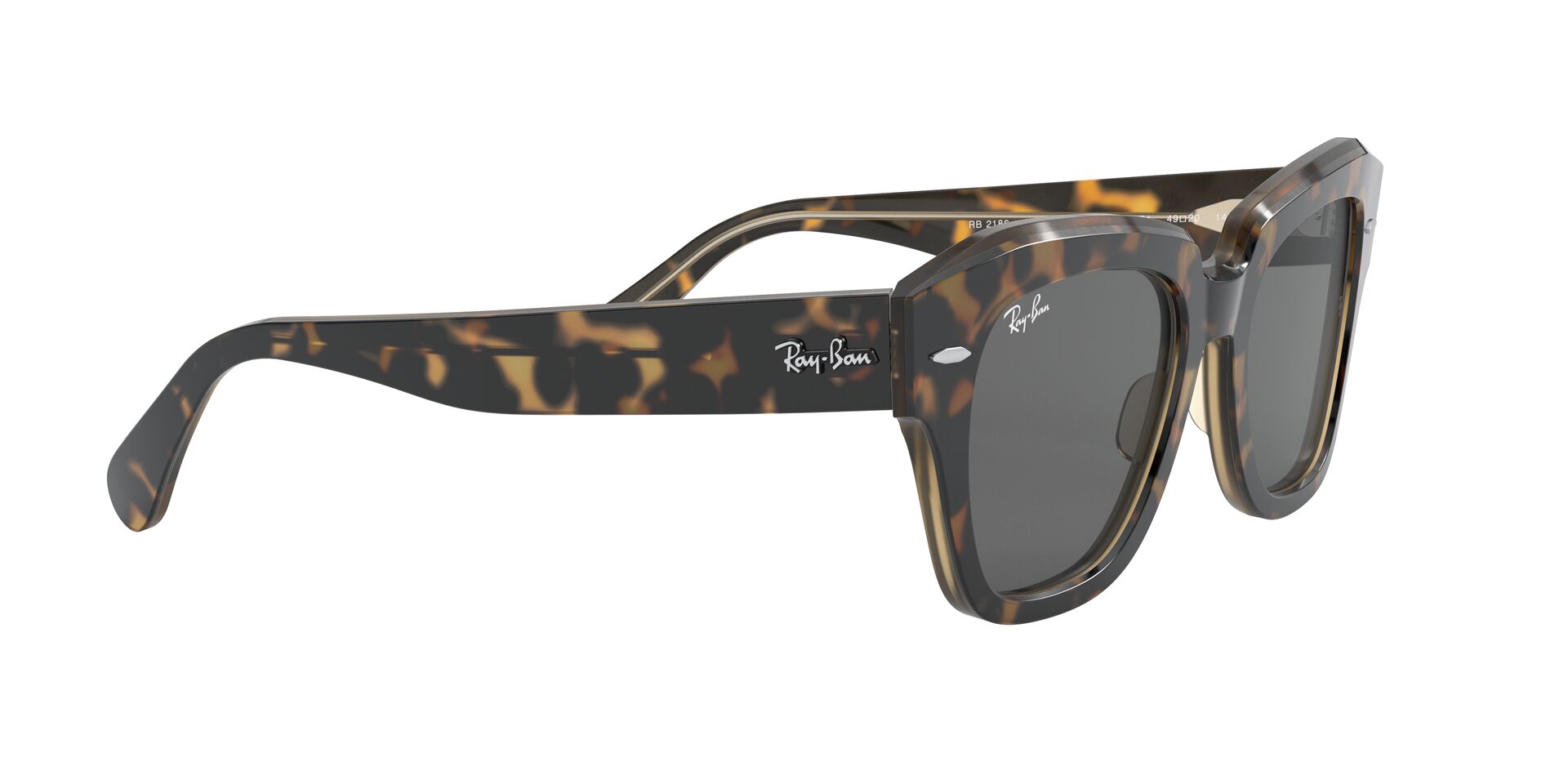 Ray-Ban napszemüveg - State Street - Havana On Transparent Brown / Dark Grey