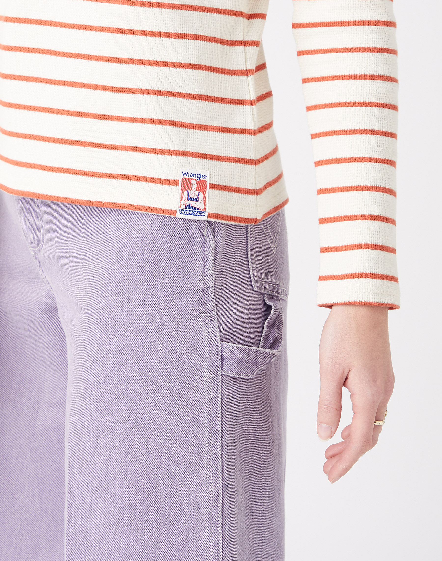 Wrangler - Henley Waffle Baby - Női hosszú ujjú felső