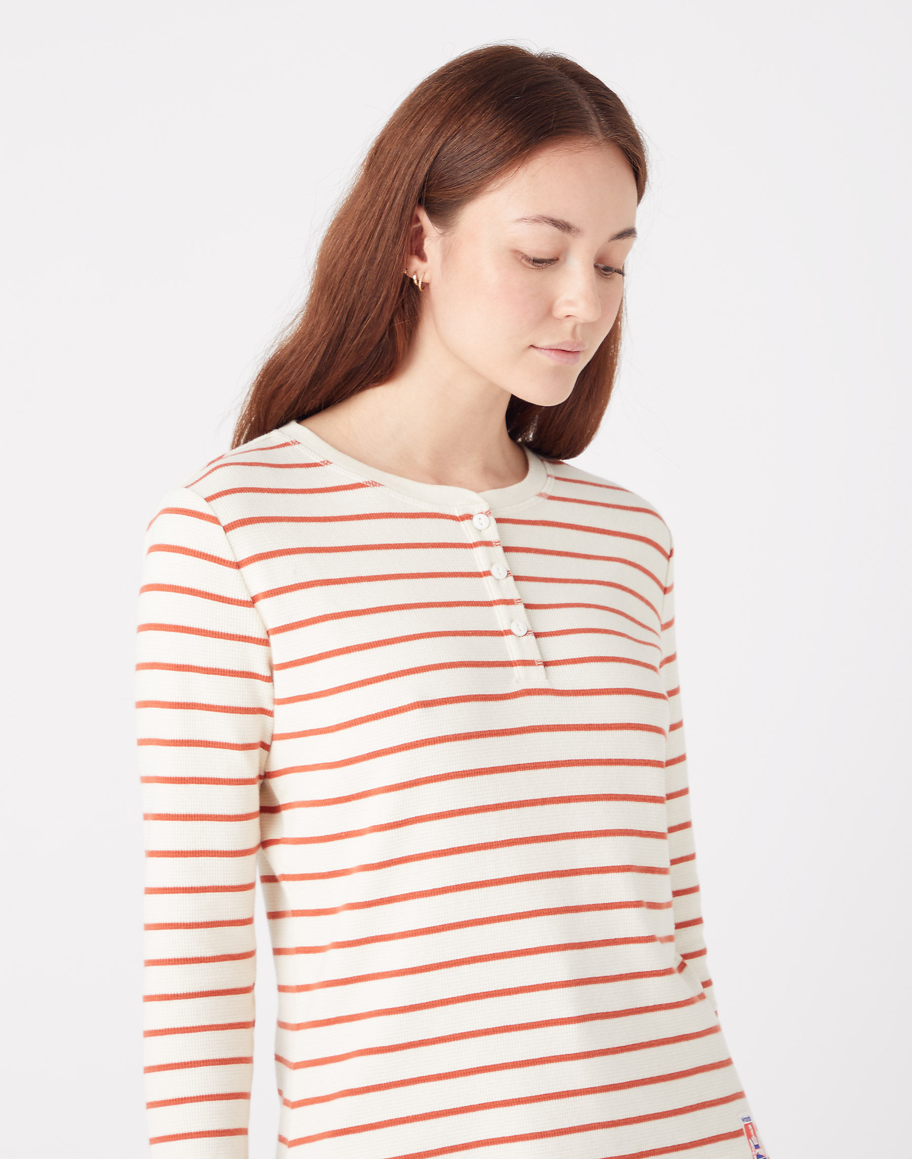 Wrangler - Henley Waffle Baby - Női hosszú ujjú felső