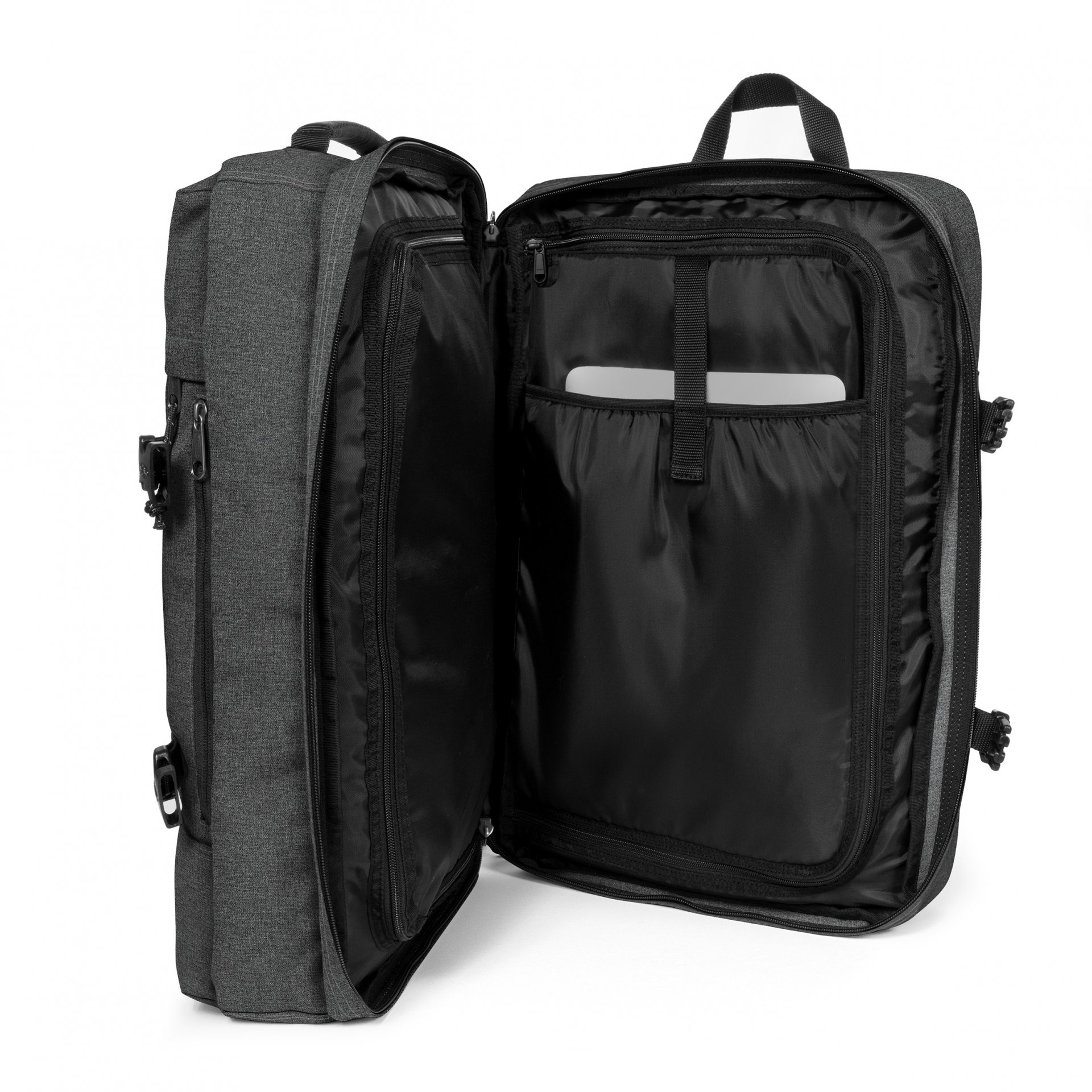 Eastpak - TRAVELPACK / Black Denim - Bőrönd / Hátizsák