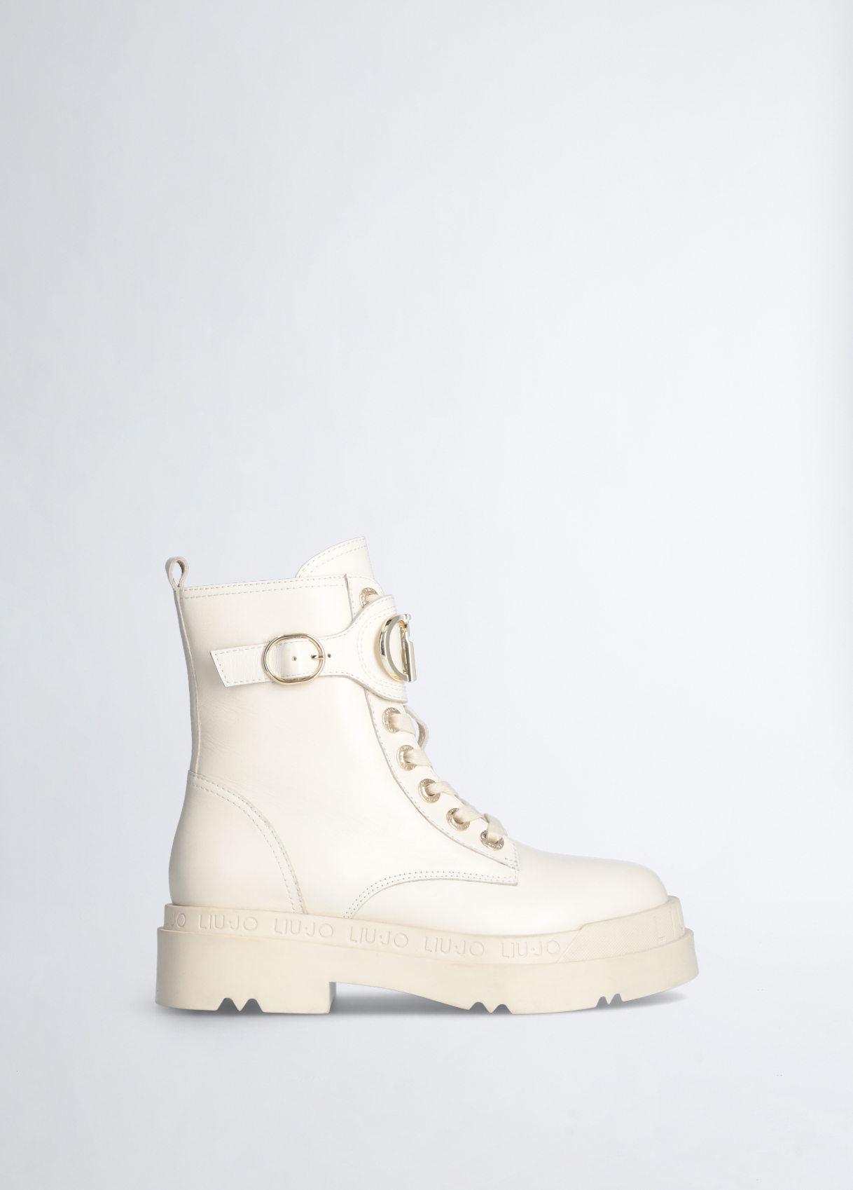 Liu Jo - Magasszárú Platformos Bőr Női Bakancs