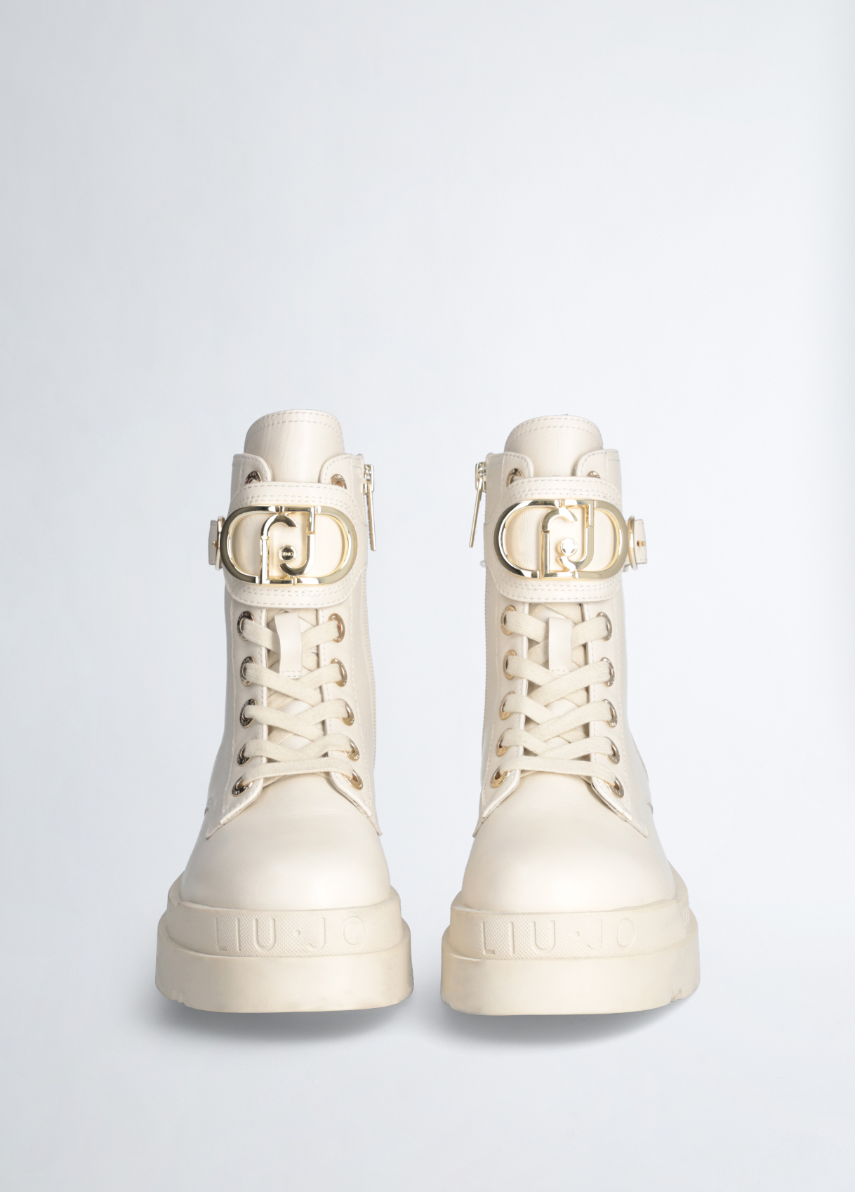 Liu Jo - Magasszárú Platformos Bőr Női Bakancs