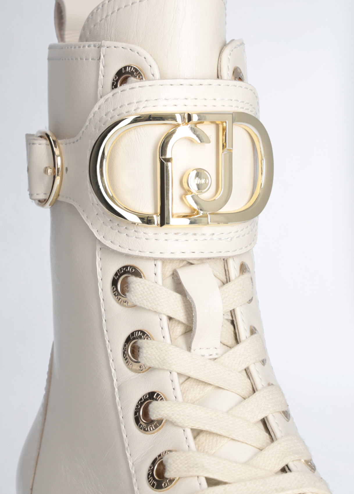 Liu Jo - Magasszárú Platformos Bőr Női Bakancs