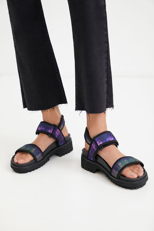 Desigual - TRACK SANDAL TIE DYE - Női szandál