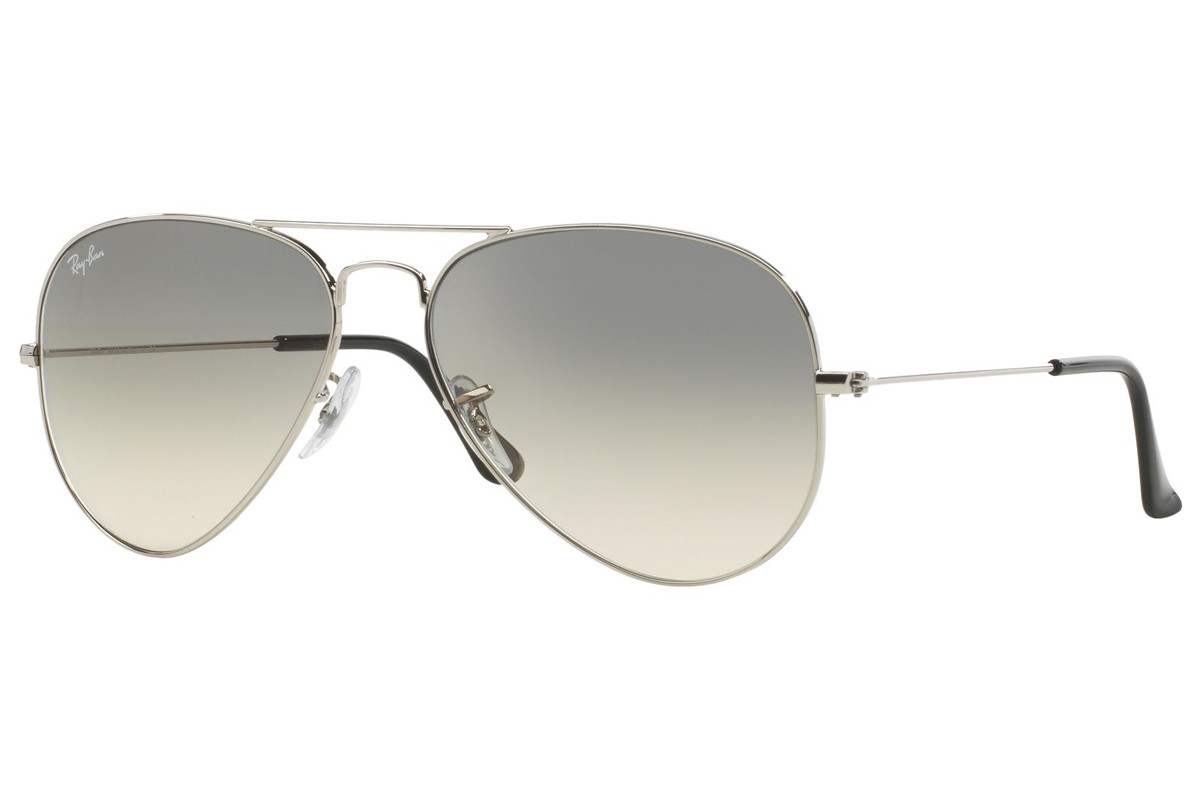 Ray-Ban napszemüveg - AVIATOR LARGE METAL - SILVER / CRYSTAL GREY GRADIENT