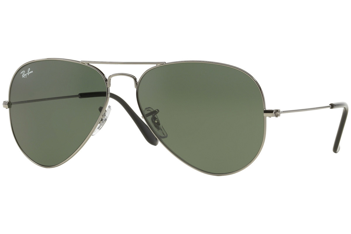 Ray-Ban napszemüveg - AVIATOR LARGE METAL - GUNMETAL / GREY GREEN