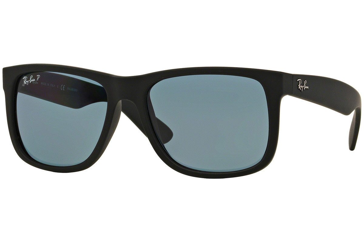Ray-Ban napszemüveg - JUSTIN - BLACK RUBBER / DARK BLUE POLAR