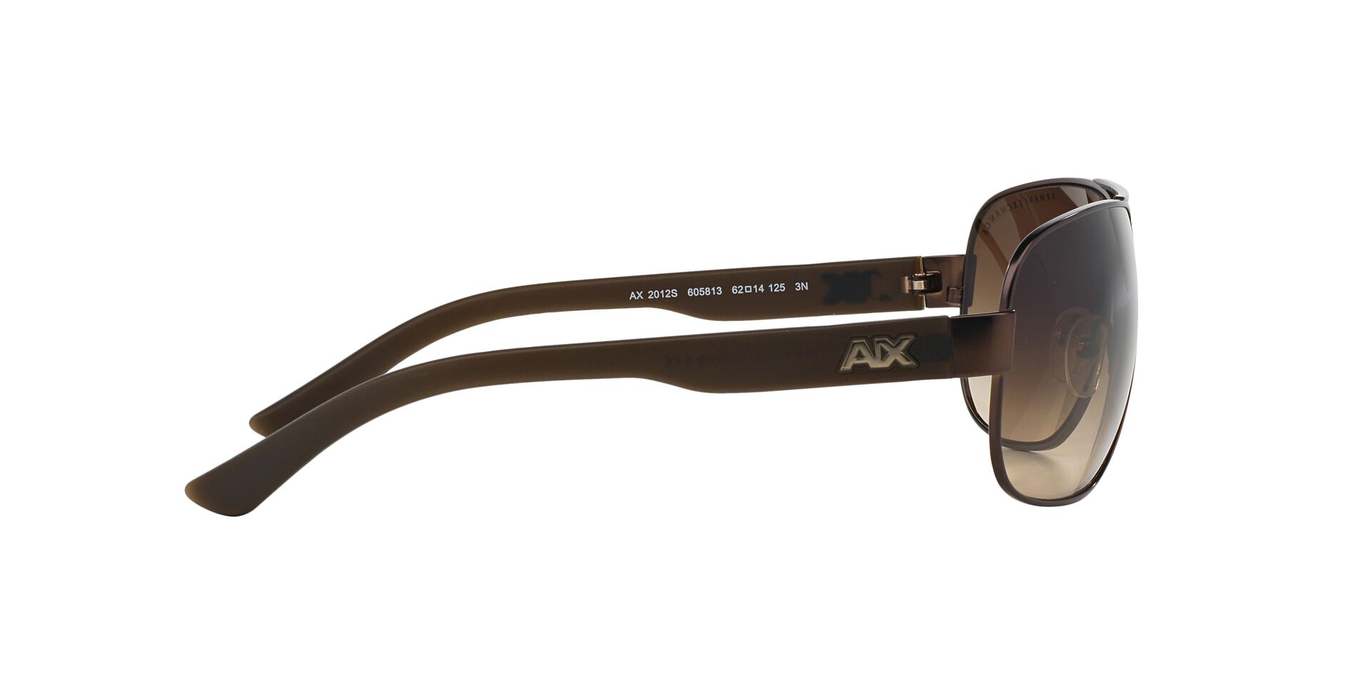 Armani Exchange napszemüveg - SATIN DARK BROWN-DARK OLIVE / SMOKE GRADIENT