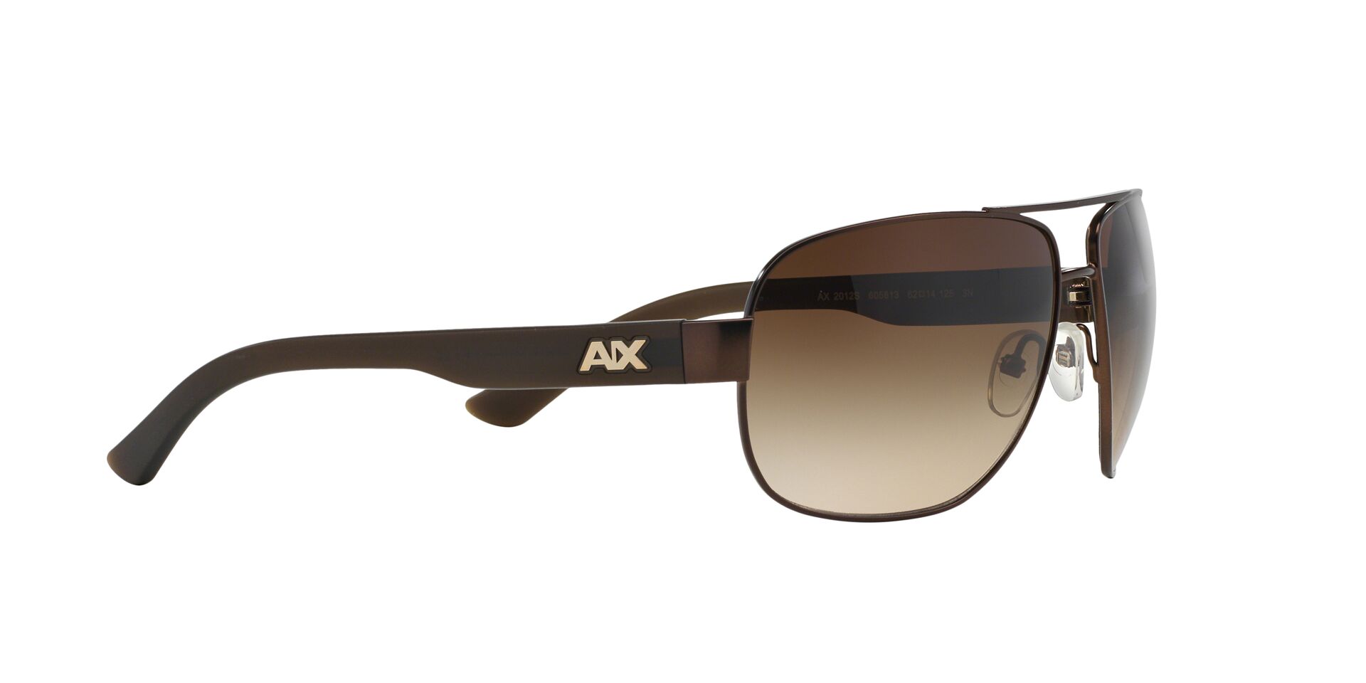 Armani Exchange napszemüveg - SATIN DARK BROWN-DARK OLIVE / SMOKE GRADIENT