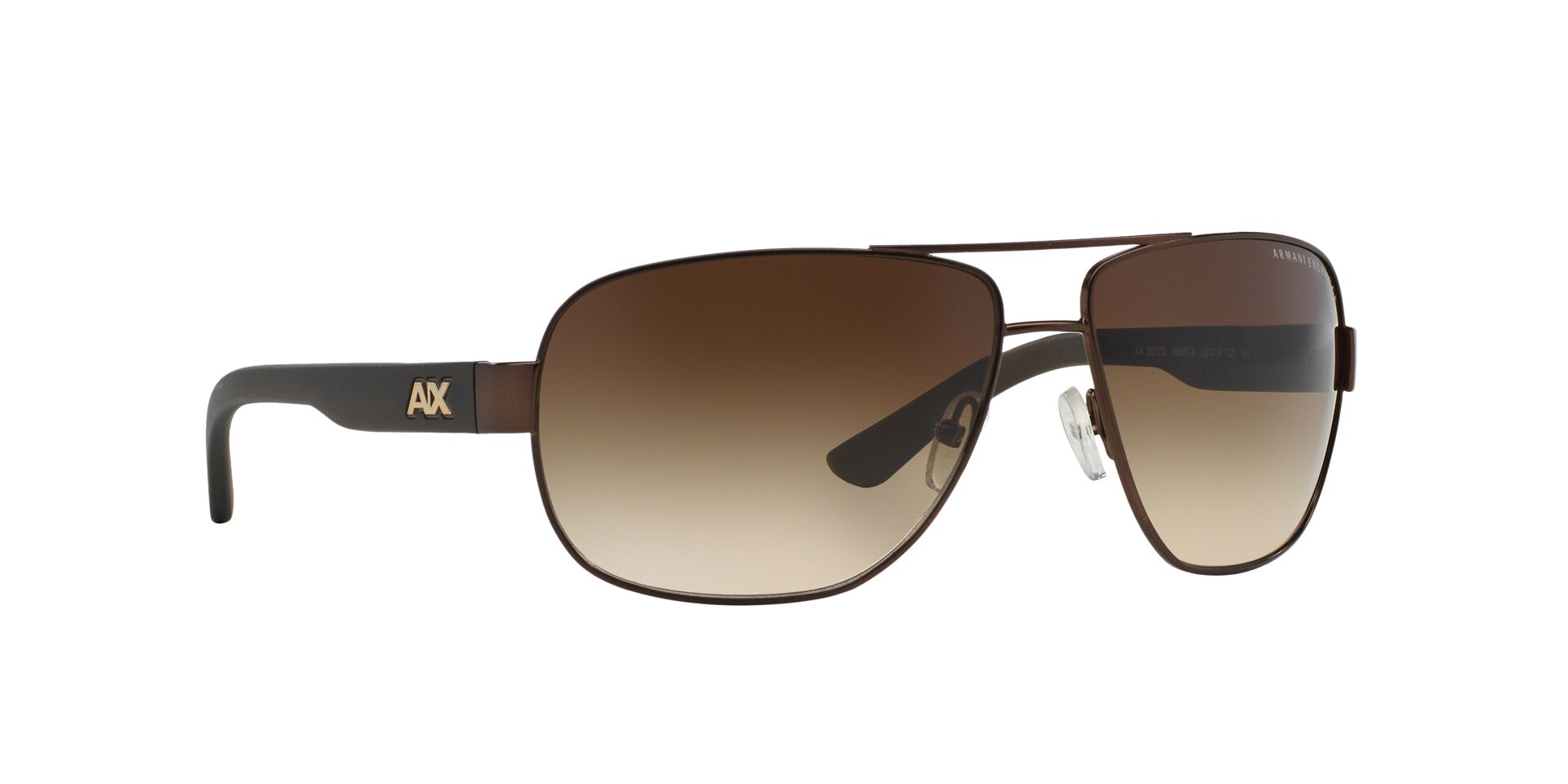 Armani Exchange napszemüveg - SATIN DARK BROWN-DARK OLIVE / SMOKE GRADIENT