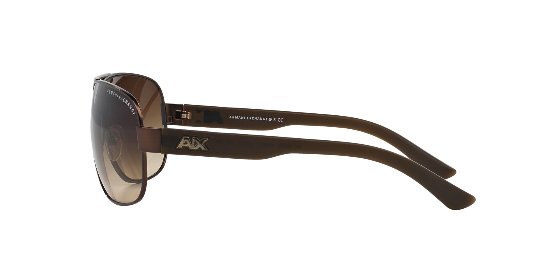 Armani Exchange napszemüveg - SATIN DARK BROWN-DARK OLIVE / SMOKE GRADIENT