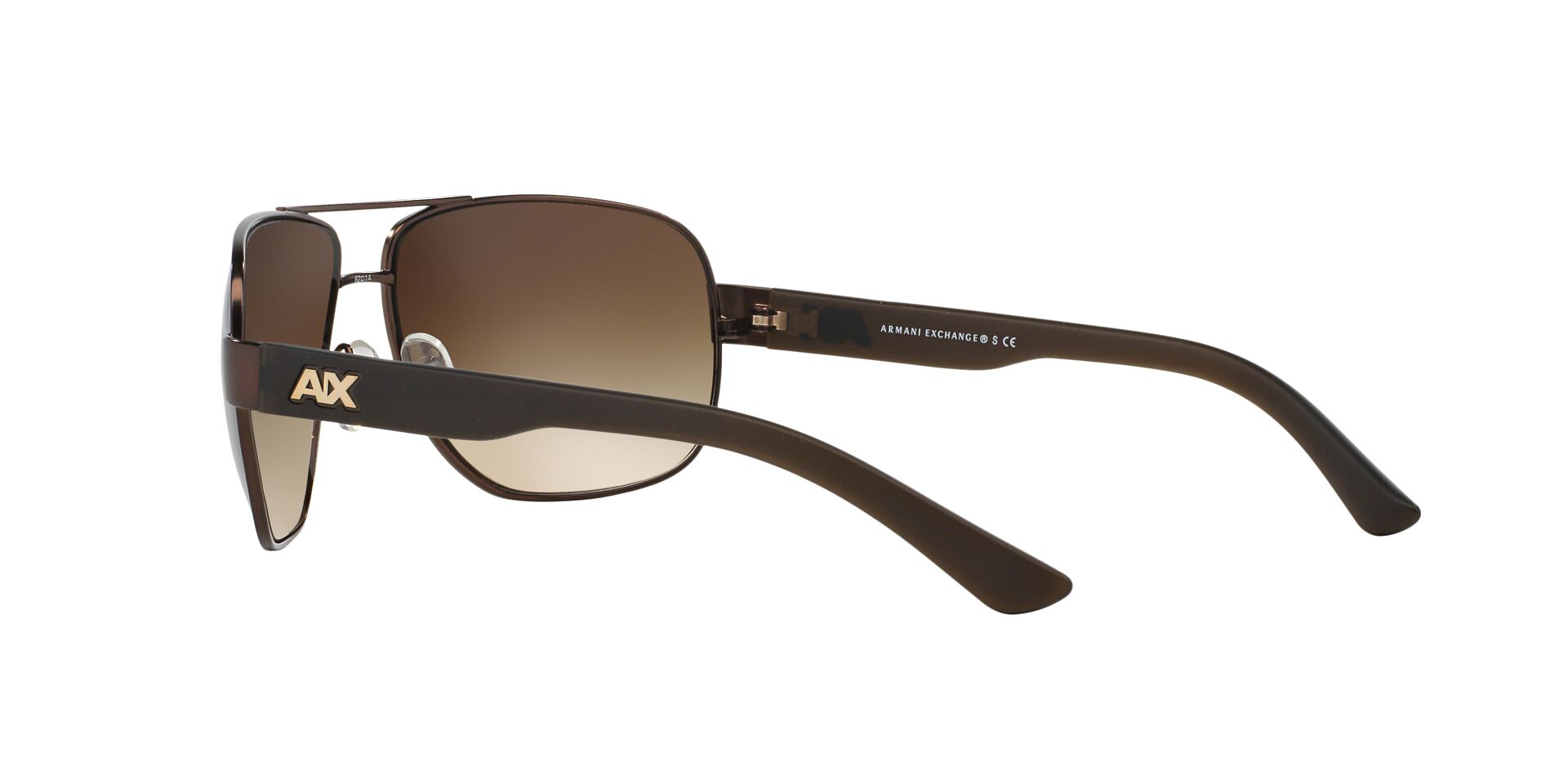 Armani Exchange napszemüveg - SATIN DARK BROWN-DARK OLIVE / SMOKE GRADIENT