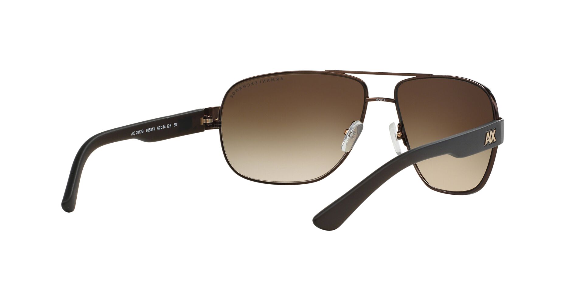 Armani Exchange napszemüveg - SATIN DARK BROWN-DARK OLIVE / SMOKE GRADIENT