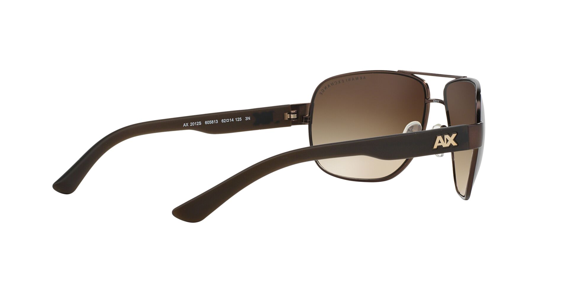 Armani Exchange napszemüveg - SATIN DARK BROWN-DARK OLIVE / SMOKE GRADIENT