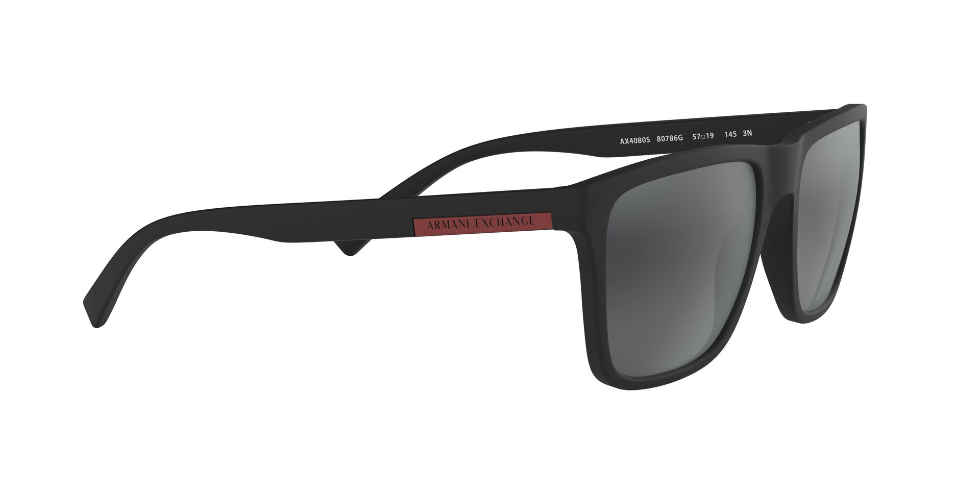 Armani Exchange napszemüveg - MATTE BLACK / LIGHT GREY MIRROR BLACK