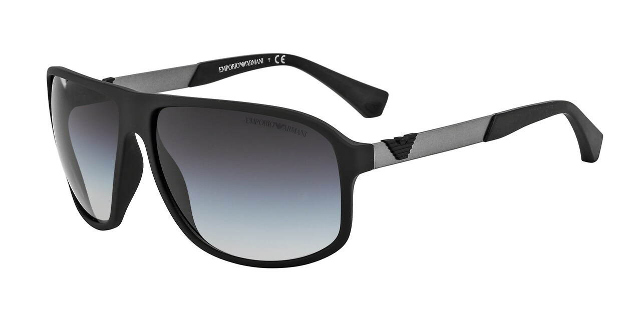 Emporio Armani Férfi napszemüveg - RUBBER BLACK / GRADIENT GREY