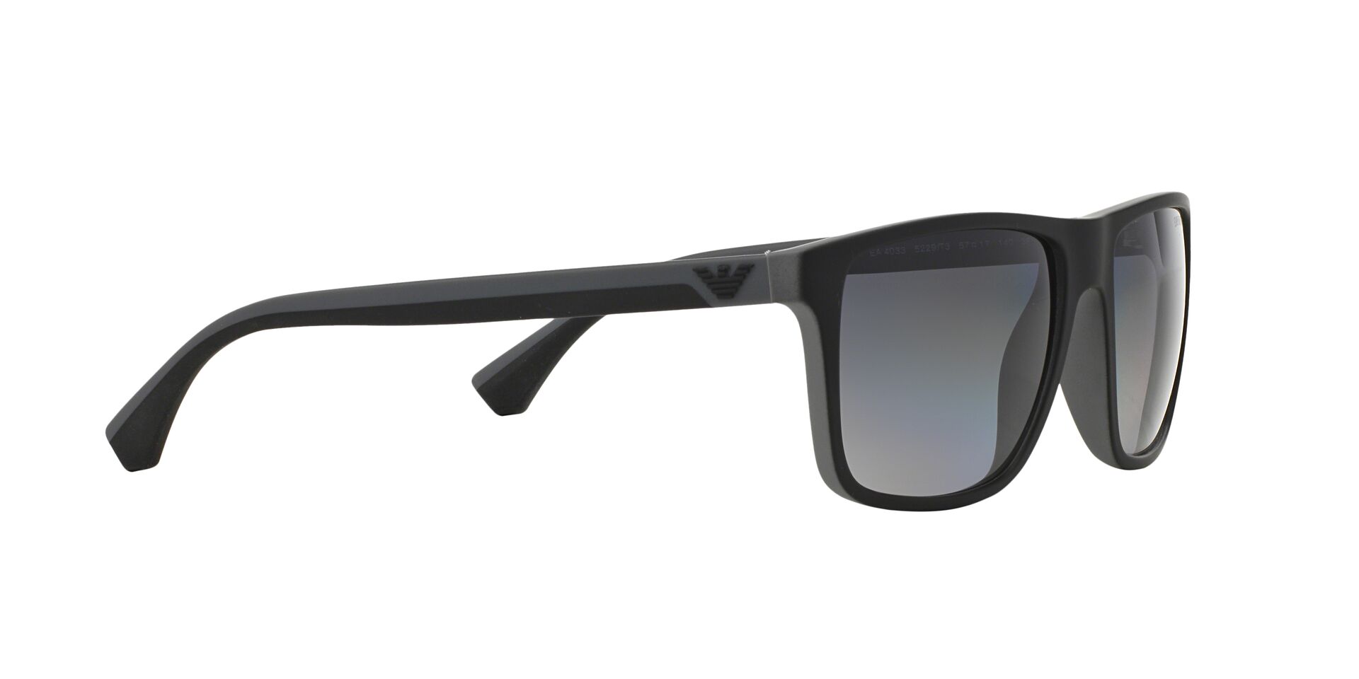 Emporio Armani Férfi napszemüveg - RUBBER BLACK & GREY / GRADIENT GREY POLARIZED