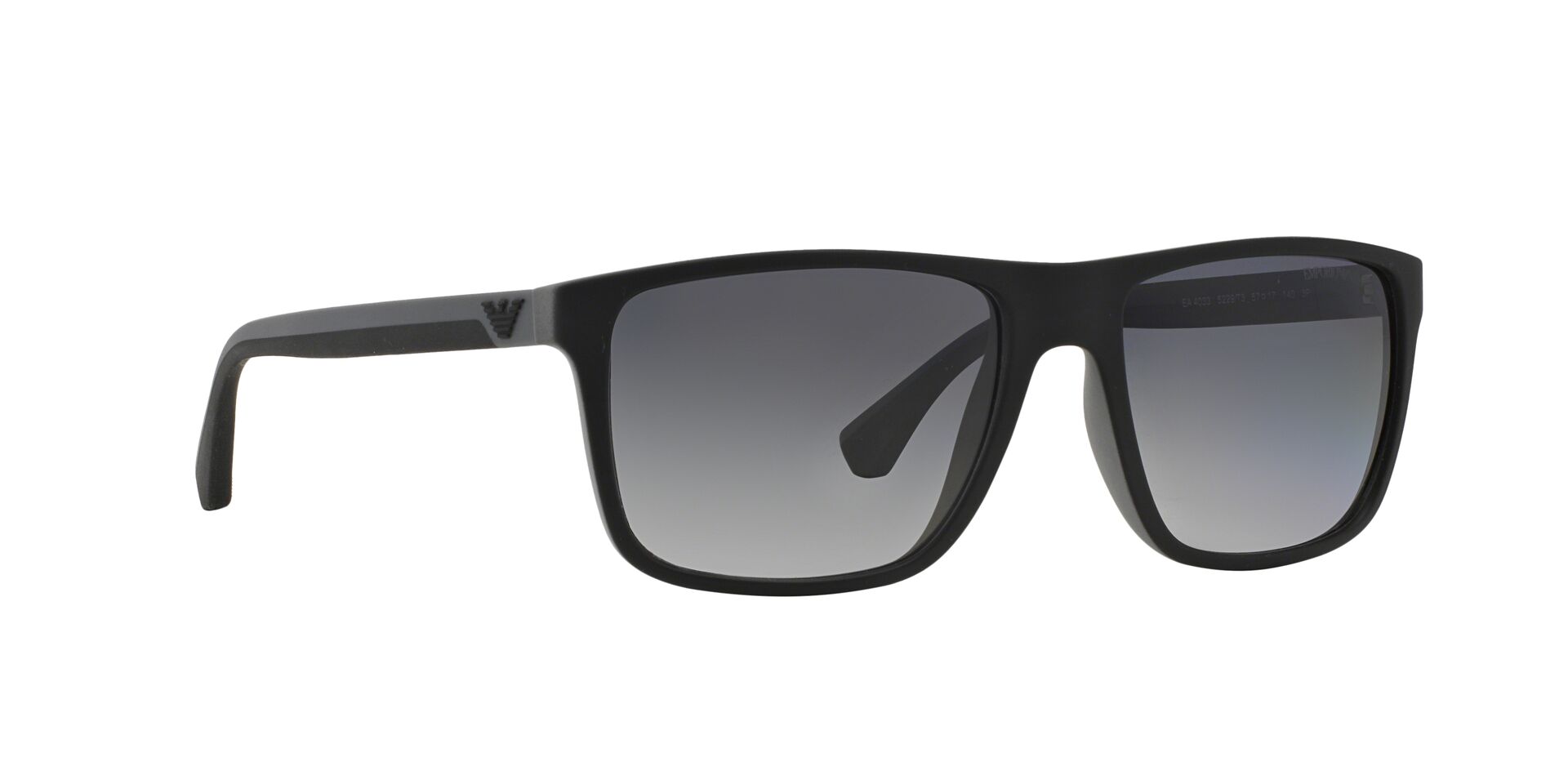 Emporio Armani Férfi napszemüveg - RUBBER BLACK & GREY / GRADIENT GREY POLARIZED