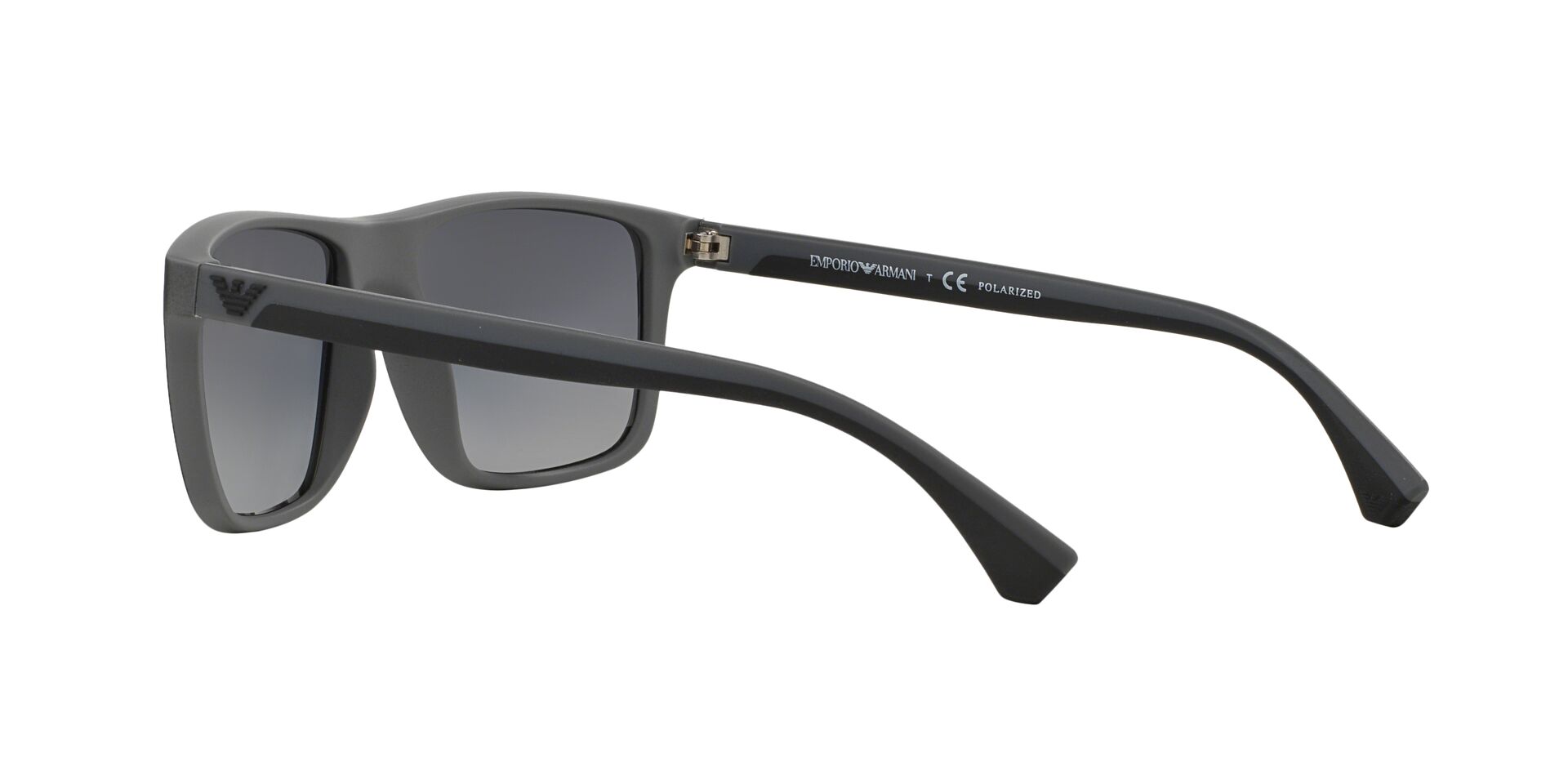 Emporio Armani Férfi napszemüveg - RUBBER BLACK & GREY / GRADIENT GREY POLARIZED