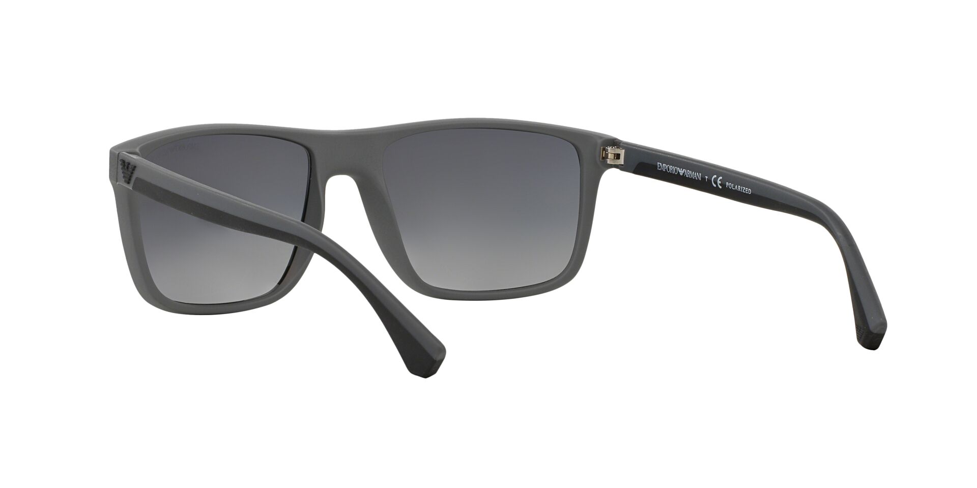 Emporio Armani Férfi napszemüveg - RUBBER BLACK & GREY / GRADIENT GREY POLARIZED