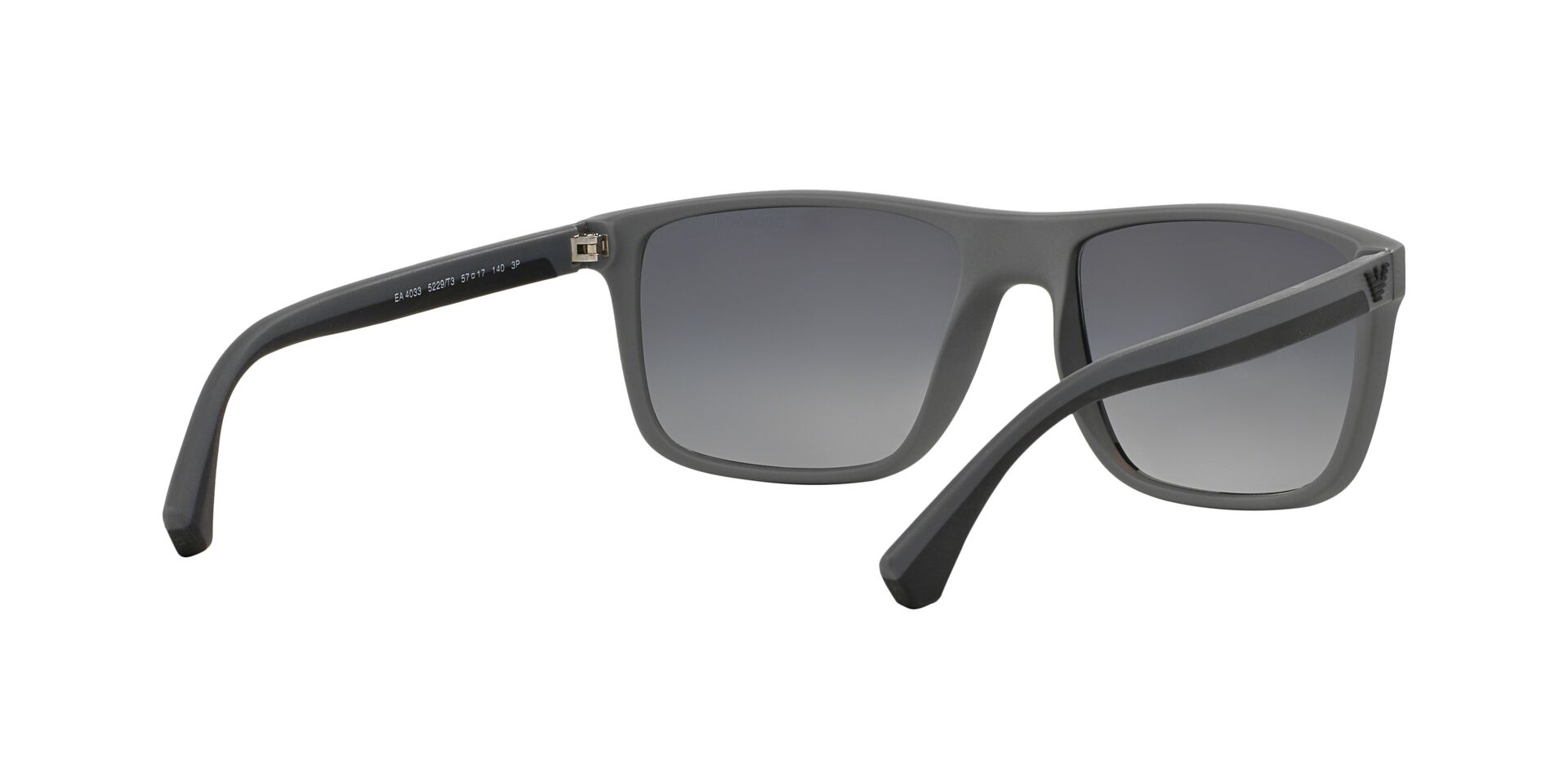 Emporio Armani Férfi napszemüveg - RUBBER BLACK & GREY / GRADIENT GREY POLARIZED