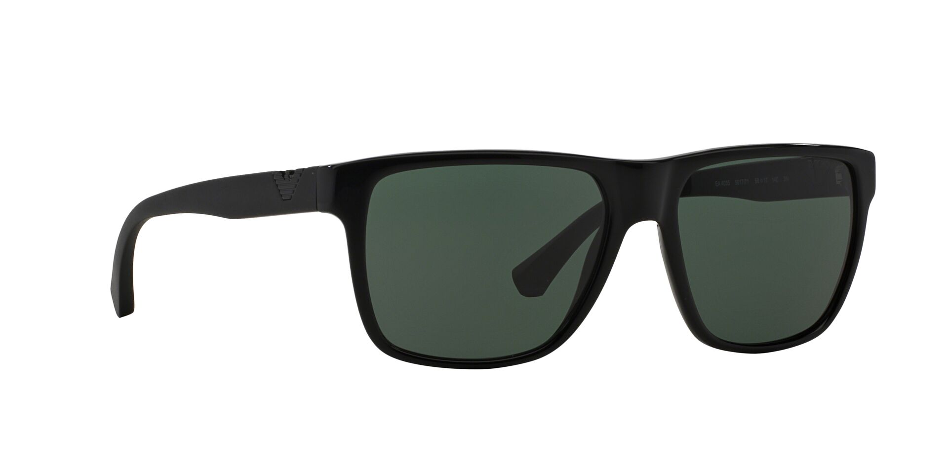 Emporio Armani Férfi napszemüveg - SHINY BLACK / GREEN