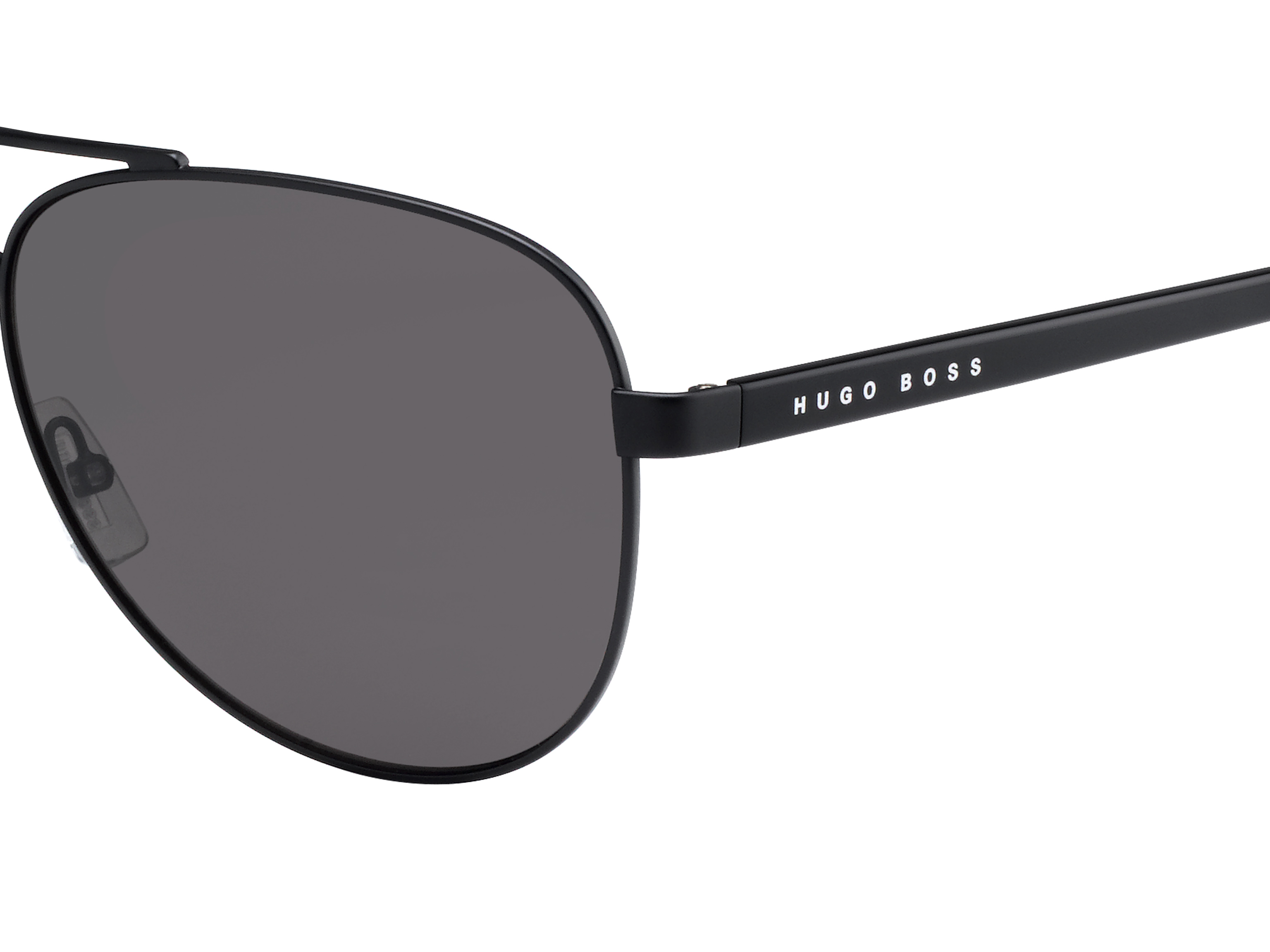 HUGO BOSS napszemüveg - MATTEBLACK BLACK / BROWN GREY