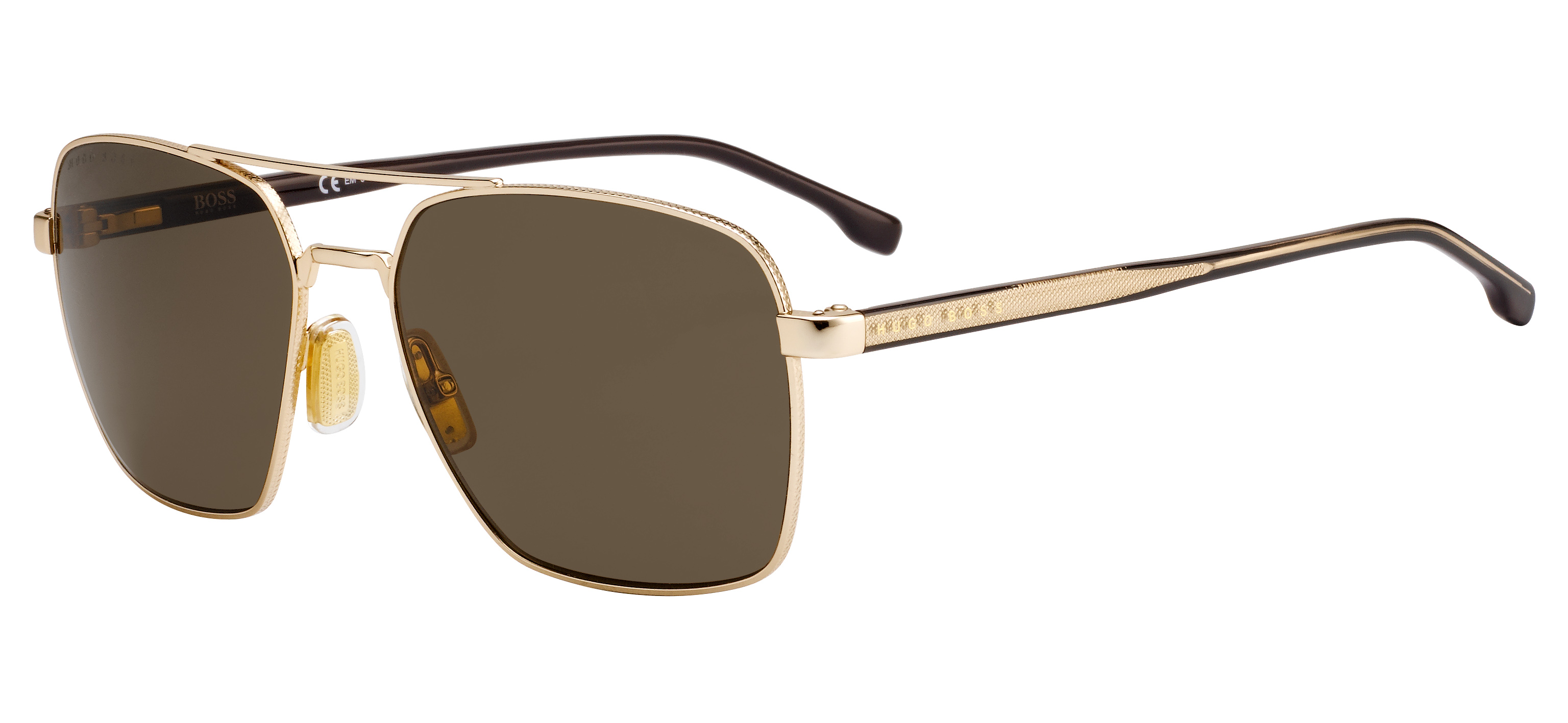 BOSS napszemüveg - ROSE GOLD / BROWN