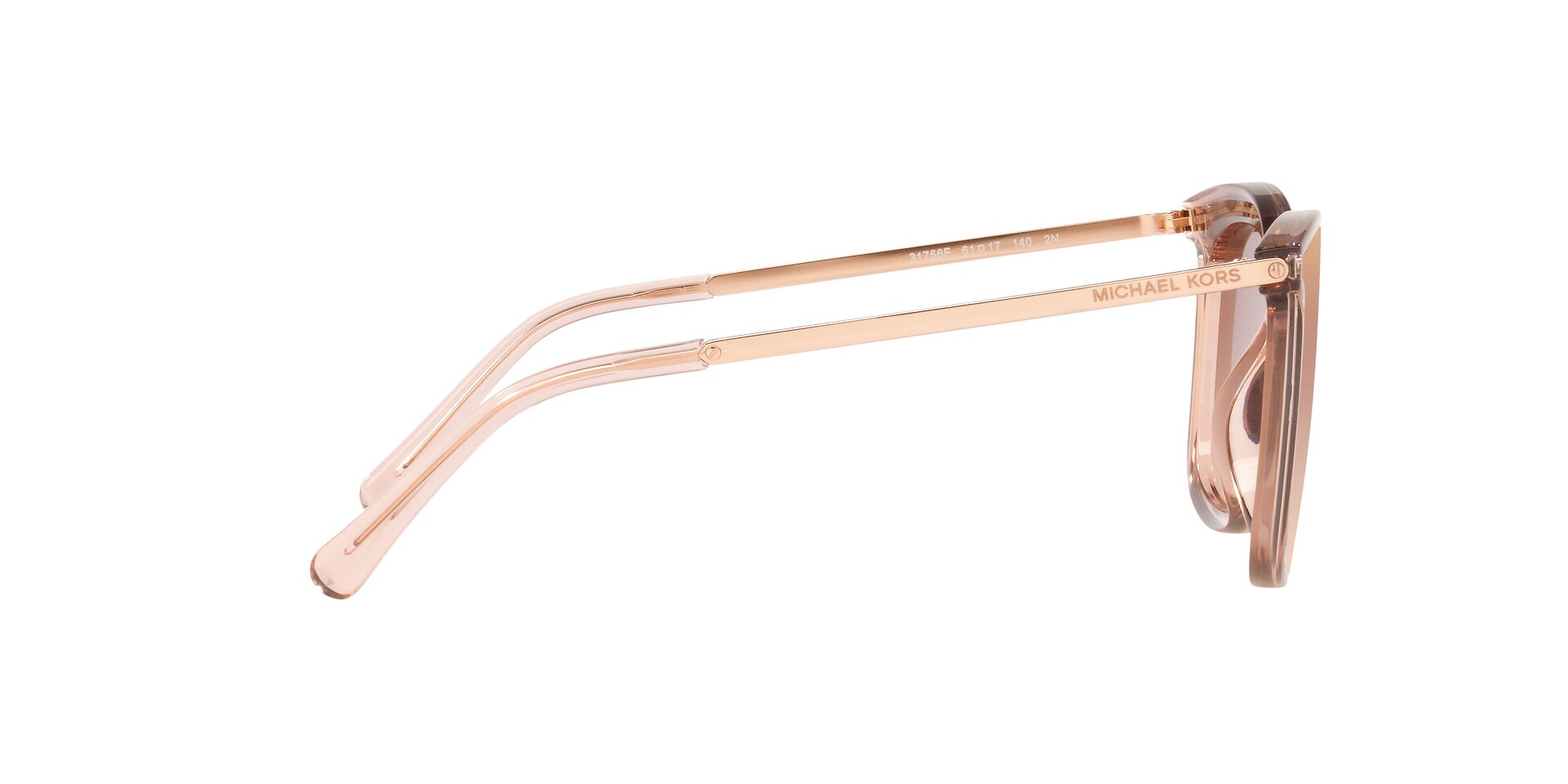 Michael Kors Női napszemüveg - ZERMATT - PINK TRANSPARENT / ROSE GOLD GRADIENT MIRROR