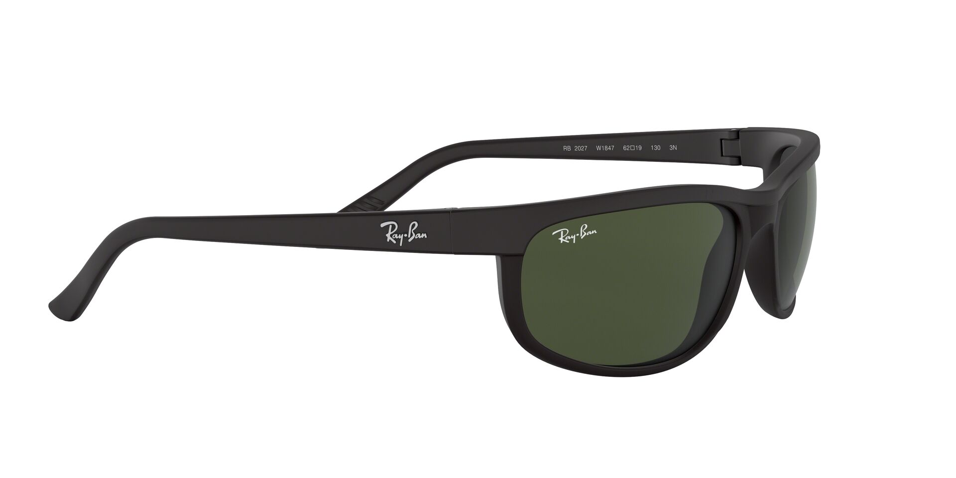 Ray-Ban napszemüveg - PREDATOR 2 - BLACK/ MATTE BLACK / CRYSTAL GREEN