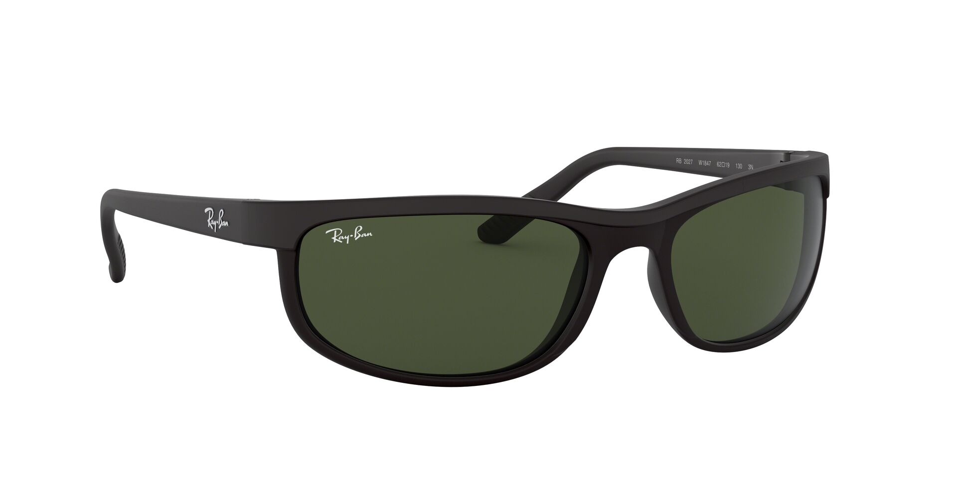 Ray-Ban napszemüveg - PREDATOR 2 - BLACK/ MATTE BLACK / CRYSTAL GREEN