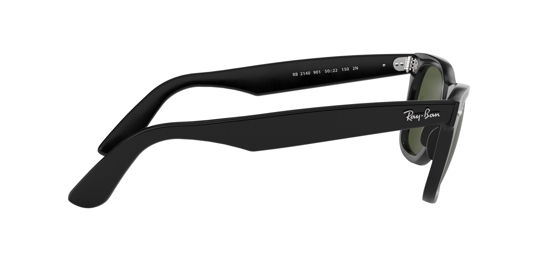 Ray-Ban napszemüveg - WAYFARER - BLACK / CRYSTAL GREEN