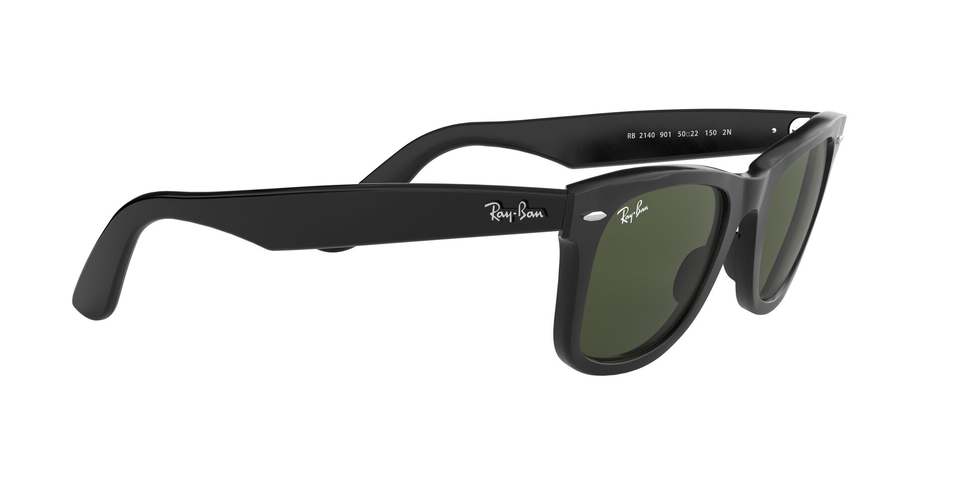 Ray-Ban napszemüveg - WAYFARER - BLACK / CRYSTAL GREEN