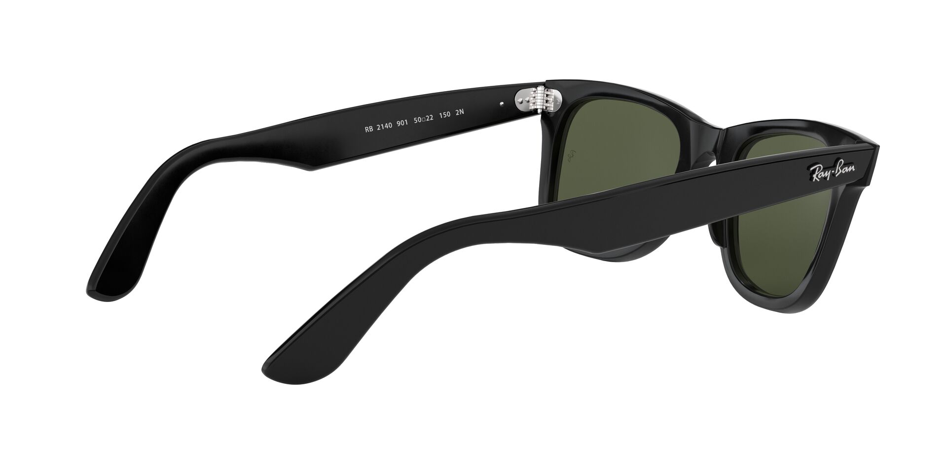 Ray-Ban napszemüveg - WAYFARER - BLACK / CRYSTAL GREEN