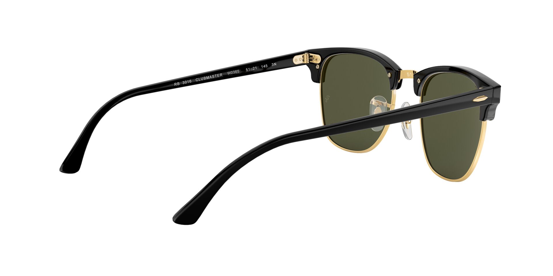 Ray-Ban napszemüveg - CLUBMASTER - EBONY/ ARISTA / GREEN