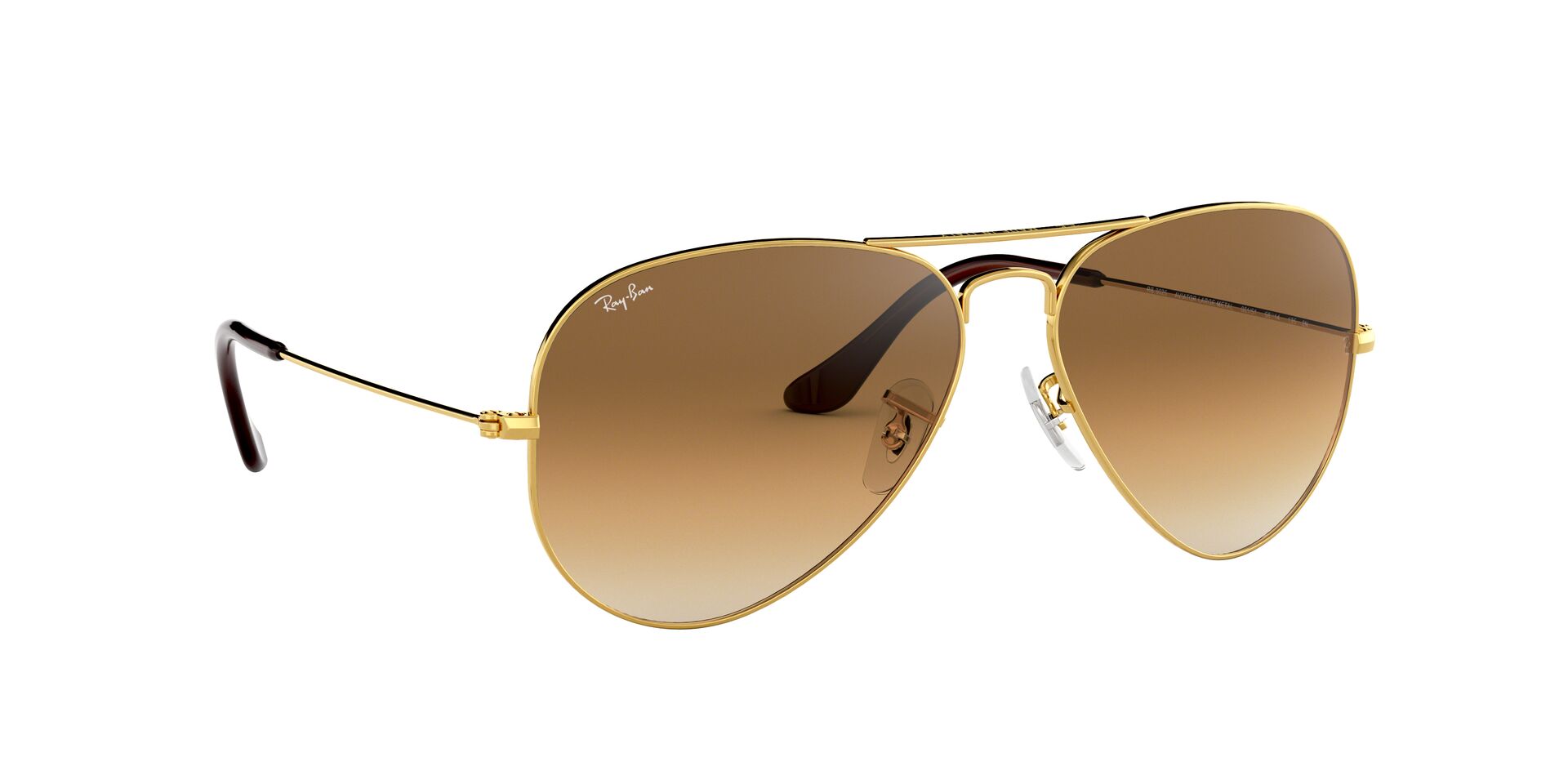 Ray-Ban napszemüveg - AVIATOR LARGE METAL - GOLD / CRYSTAL BROWN GRADIENT