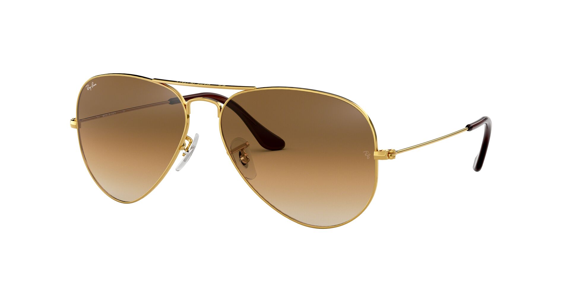 Ray-Ban napszemüveg - AVIATOR LARGE METAL - GOLD / CRYSTAL BROWN GRADIENT