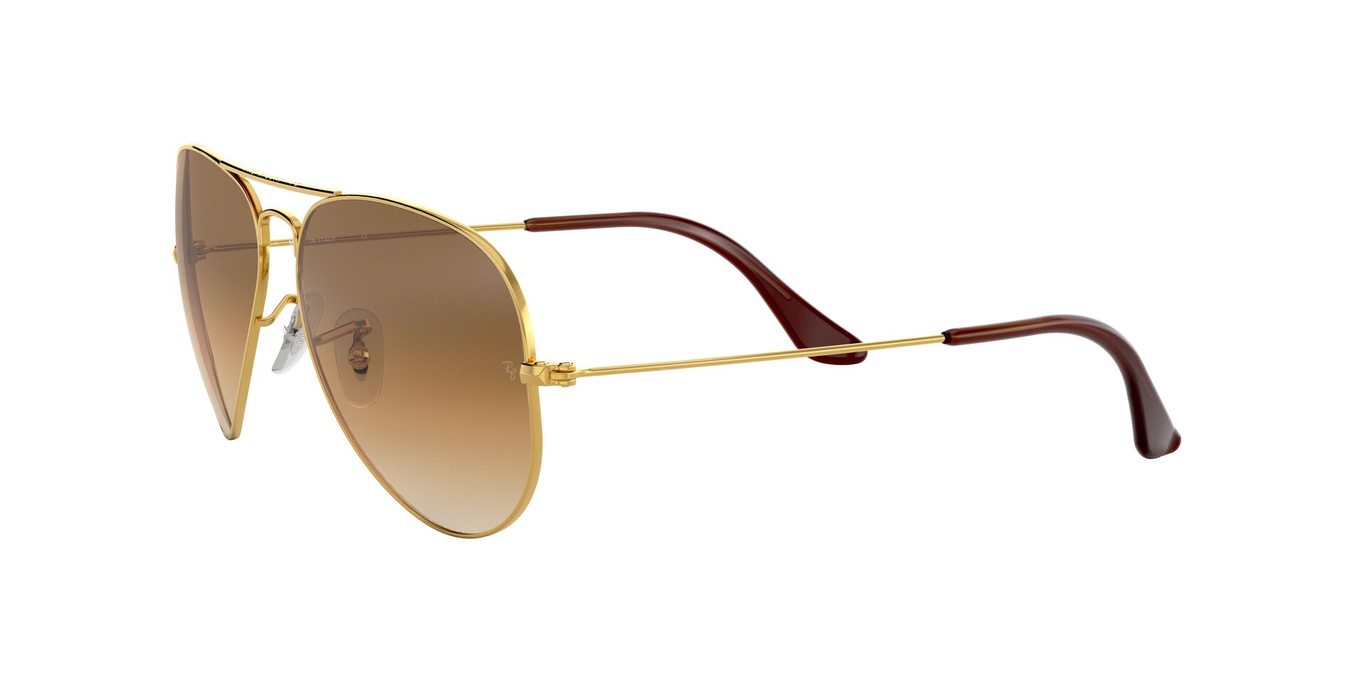 Ray-Ban napszemüveg - AVIATOR LARGE METAL - GOLD / CRYSTAL BROWN GRADIENT