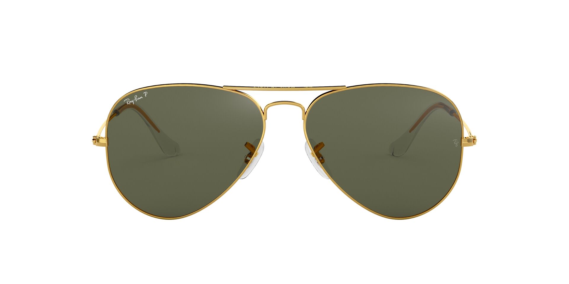 Ray-Ban napszemüveg - AVIATOR LARGE METAL - GOLD / CRYSTAL GREEN POLARIZED