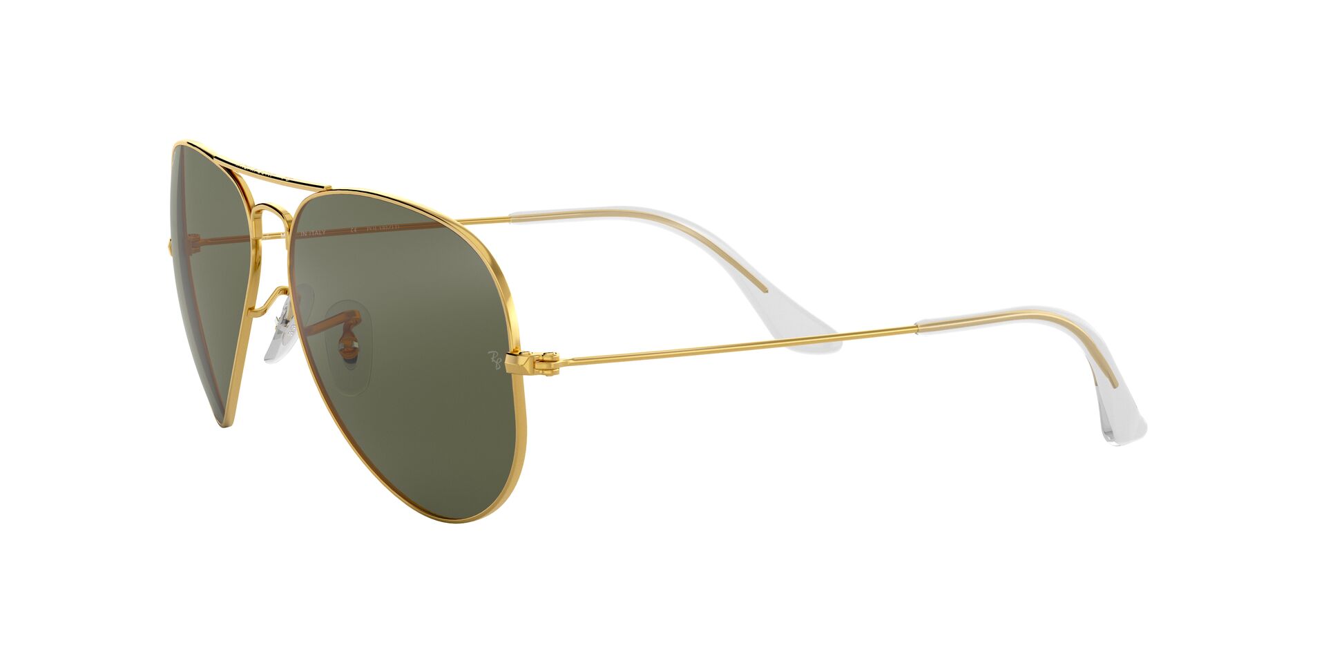 Ray-Ban napszemüveg - AVIATOR LARGE METAL - GOLD / CRYSTAL GREEN POLARIZED