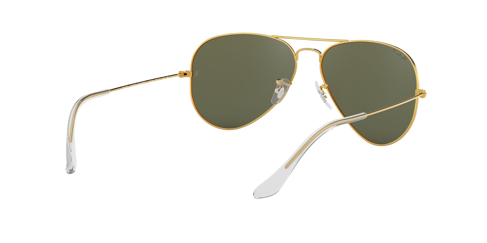 Ray-Ban napszemüveg - AVIATOR LARGE METAL - GOLD / CRYSTAL GREEN POLARIZED