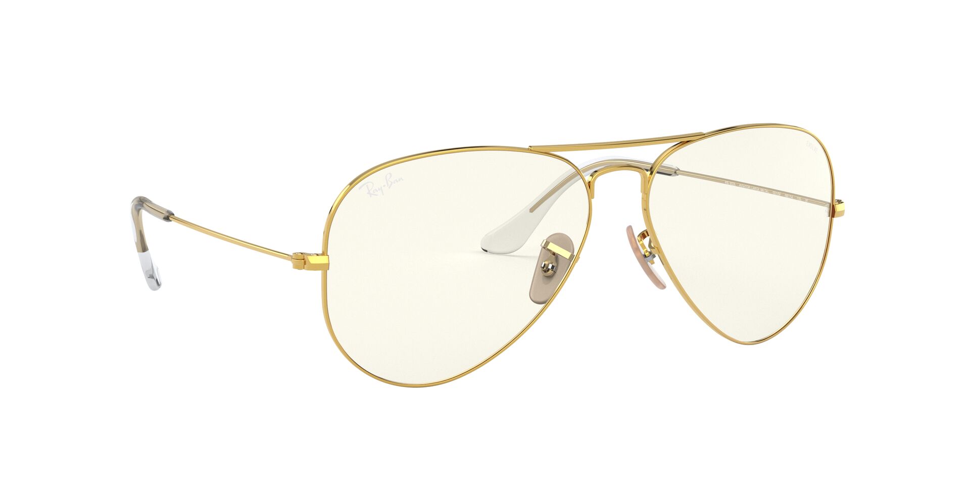 Ray-Ban napszemüveg - AVIATOR LARGE METAL - SHINY GOLD / PHOTO GREY